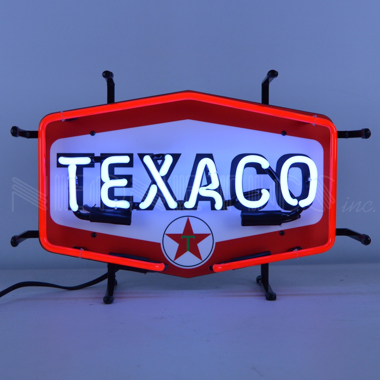 Small Texaco Hexagon Neon Sign