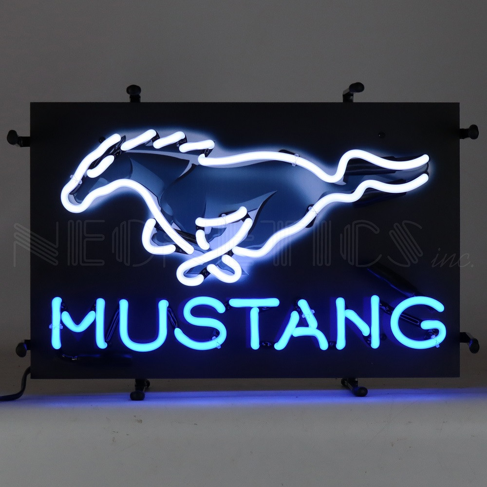 Small Ford Mustang Neon Sign | Auto Gear Direct