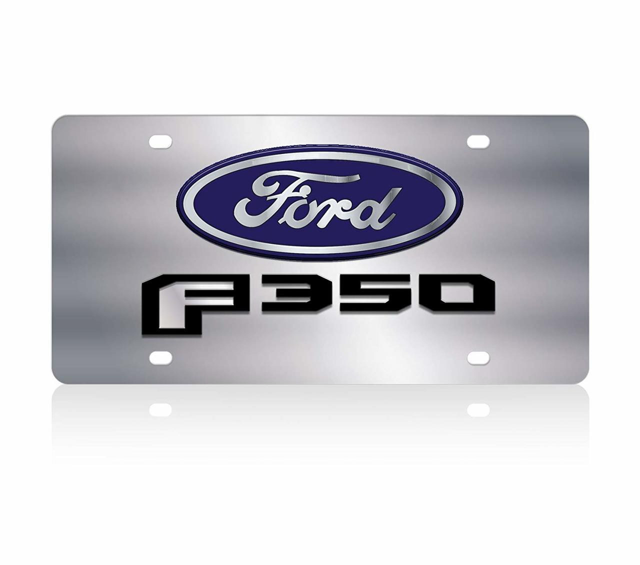 Ford F-350 Stainless Steel License Plate