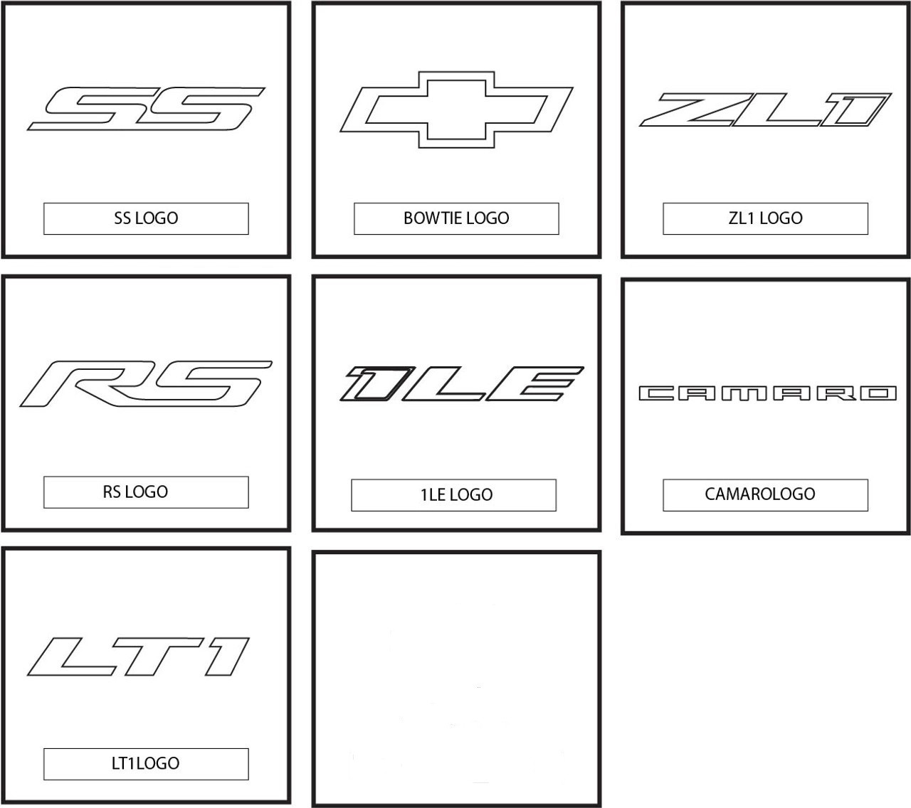 Camaro Logo Choices
