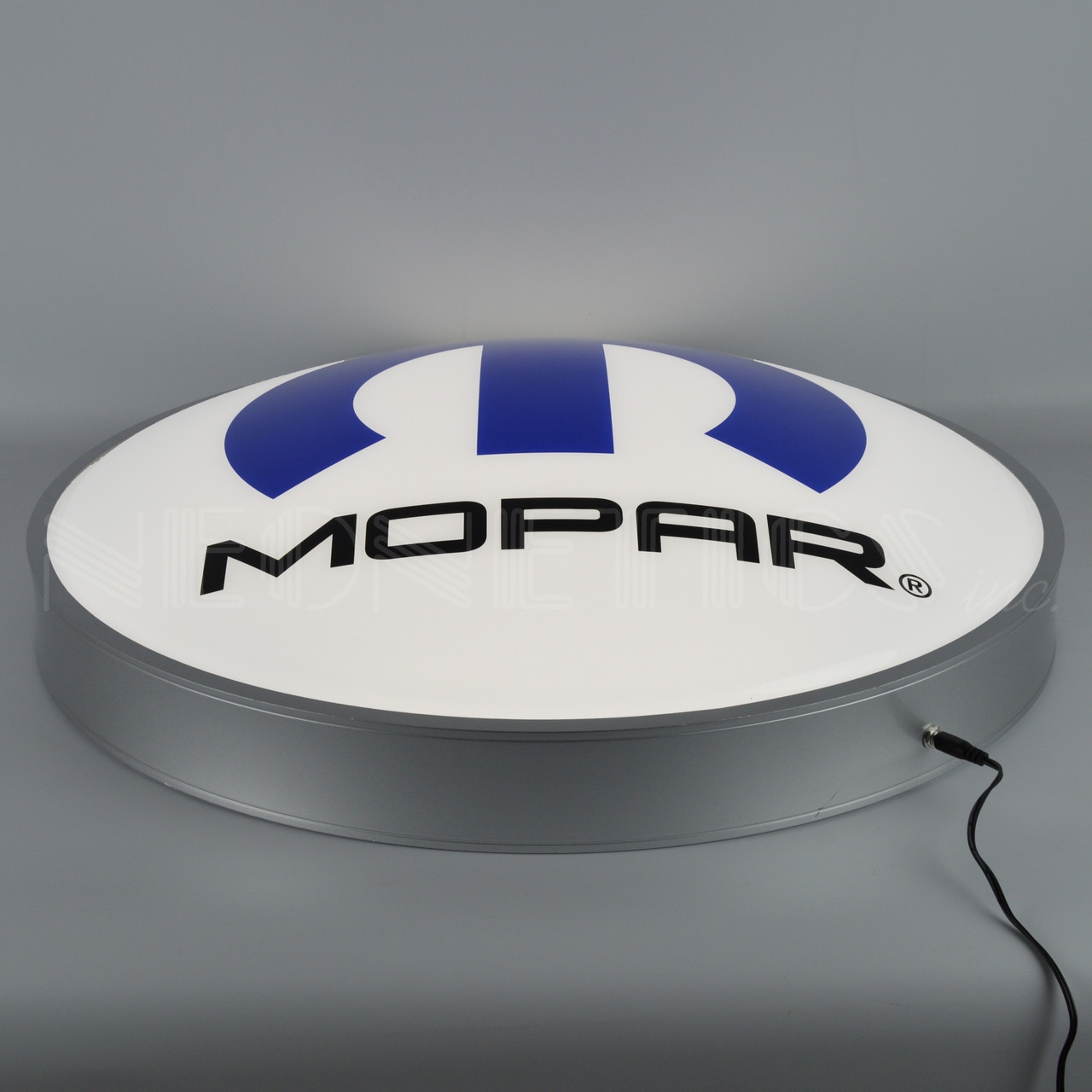 Mopar M Backlit Sign side