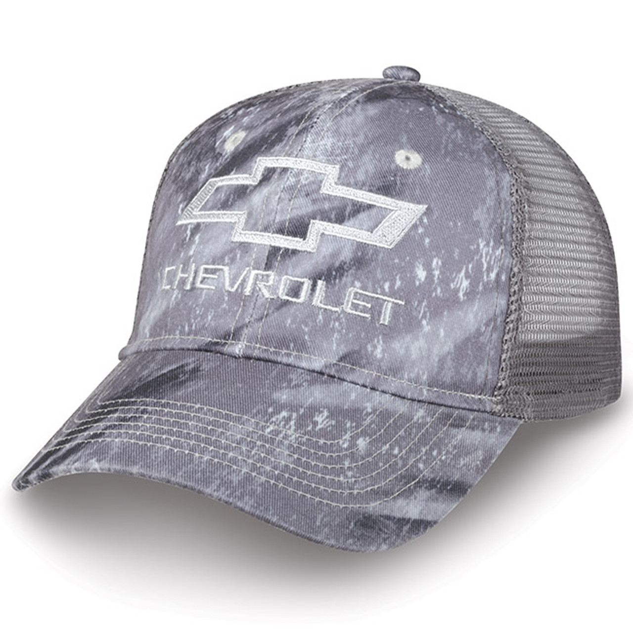 Chevrolet Realtree Fishing Gray Camo Mesh Hat