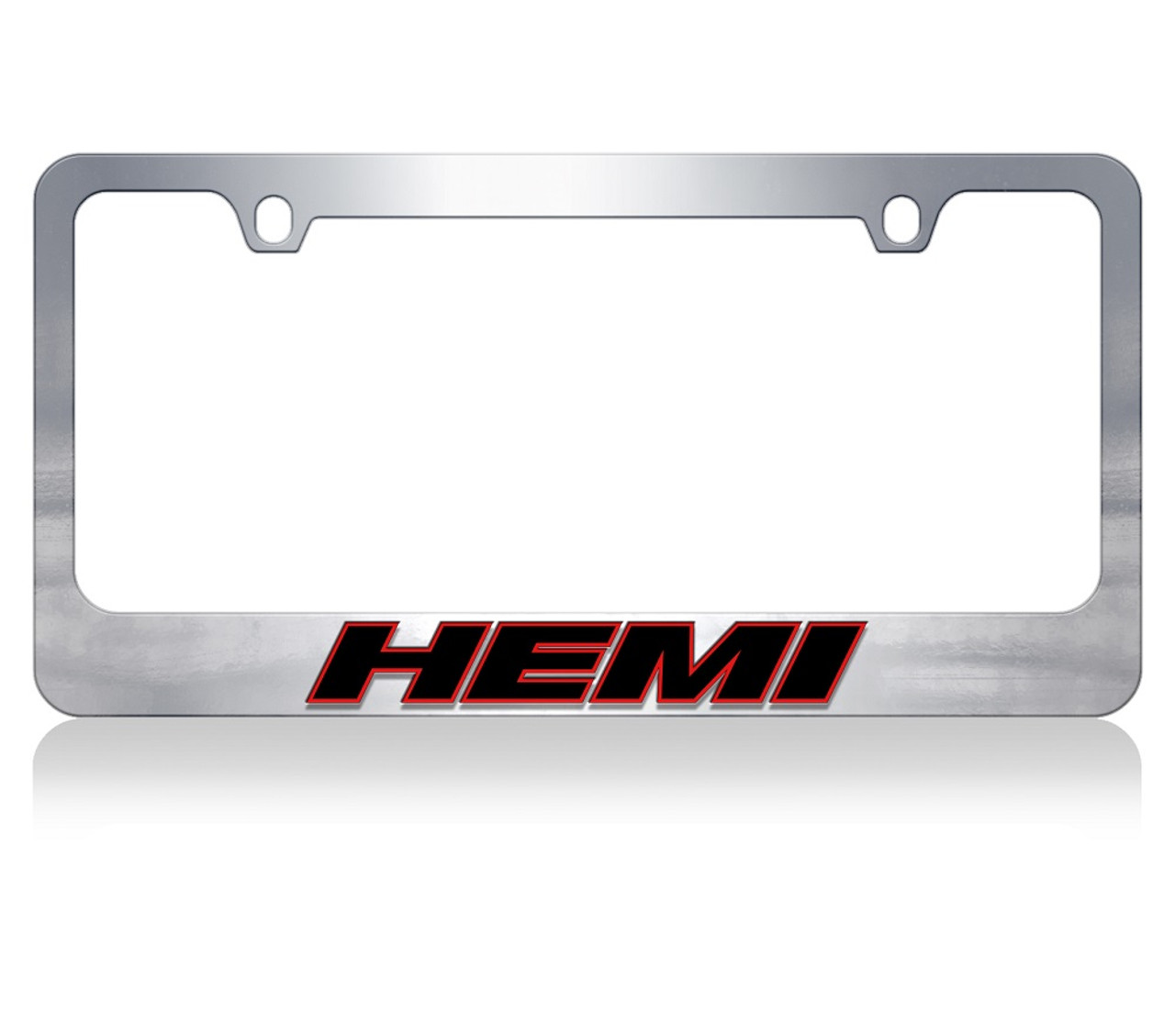 Hemi Redline Chrome License Plate Frame