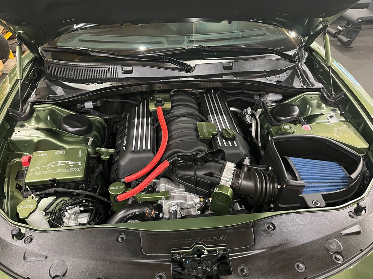 Dodge Challenger/Charger Billet Dip Stick Handle Cover (alt view)