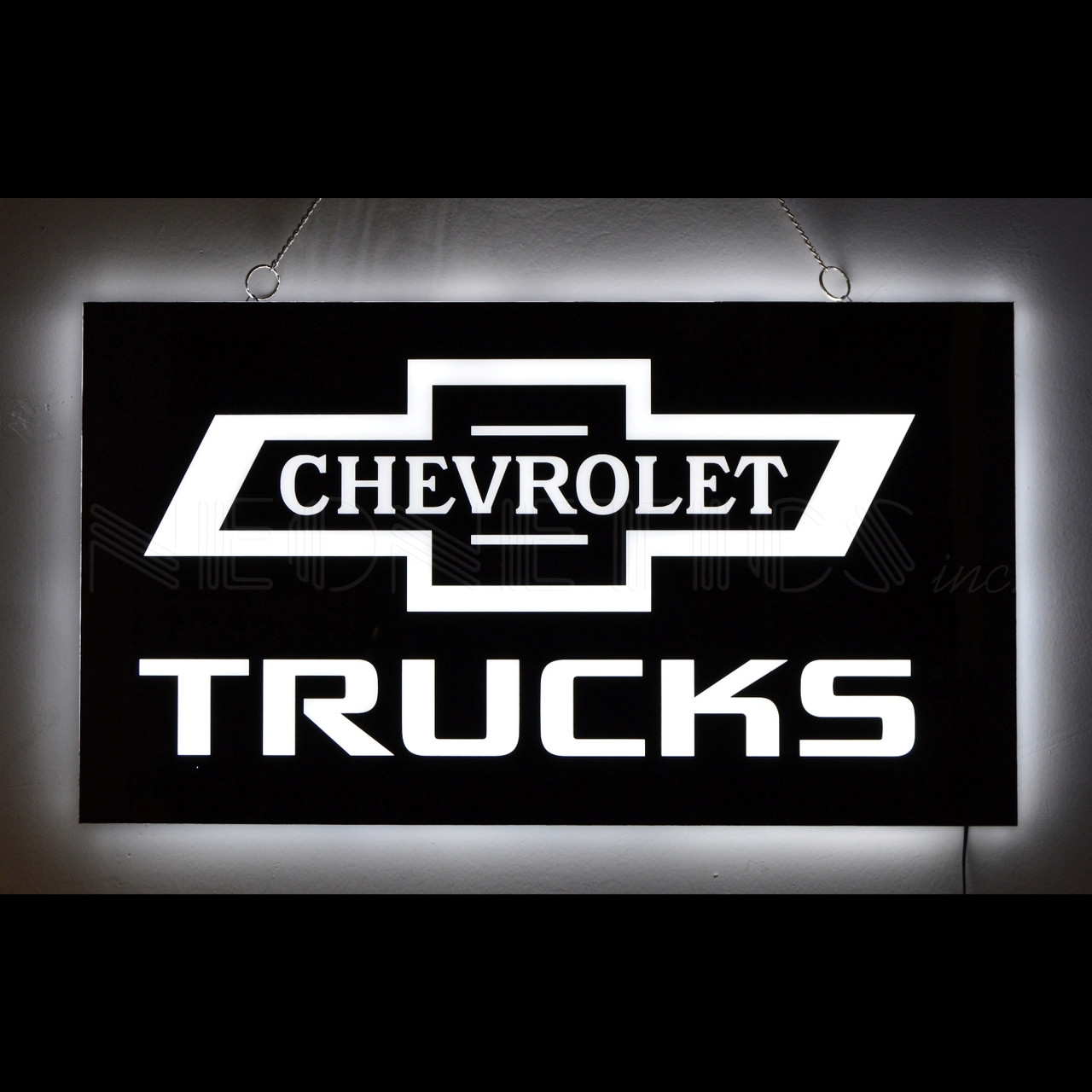 Chevrolet Trucks Slim LED Sign (lit)