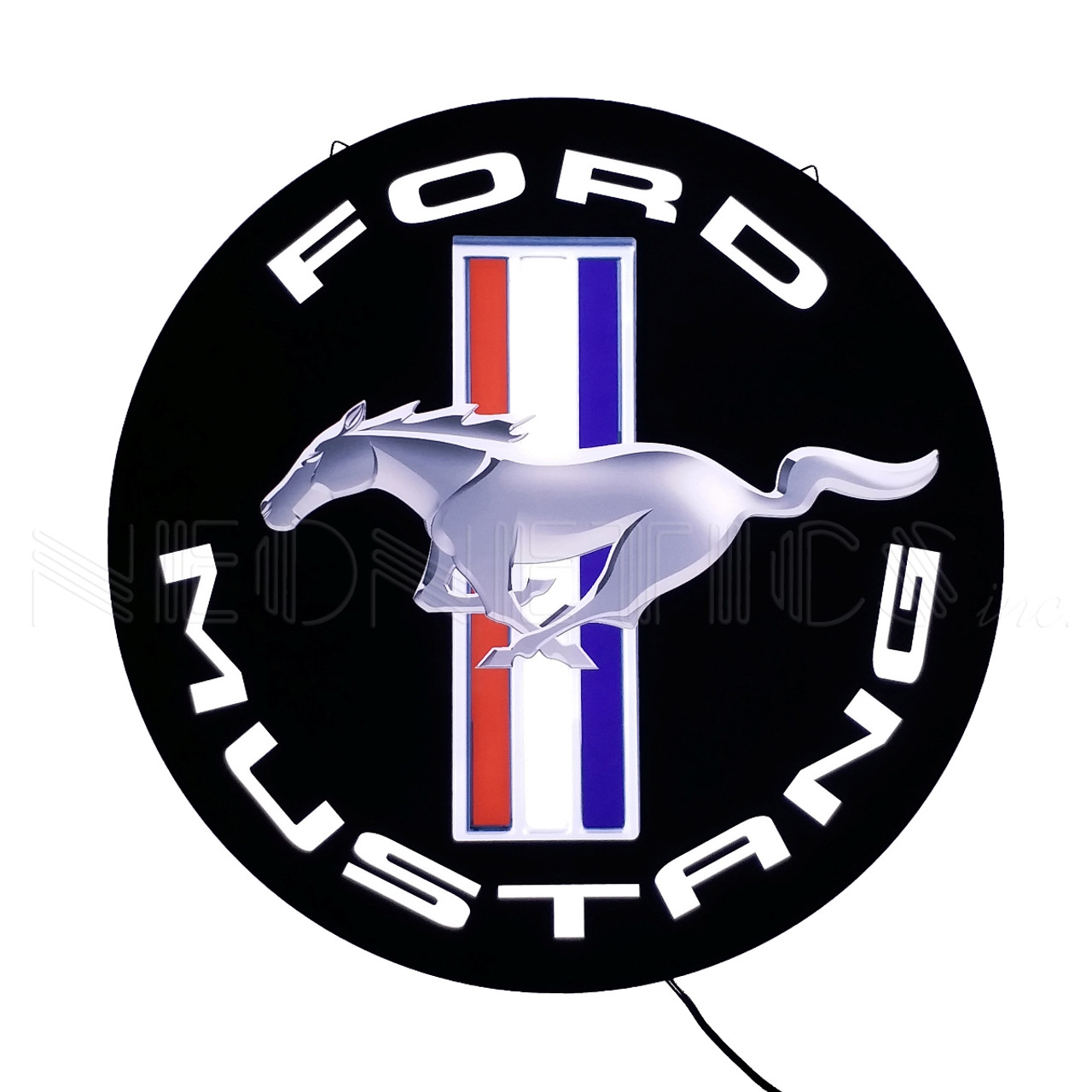 Ford Mustang Tri-Bar Slim LED Sign | Auto Gear Direct