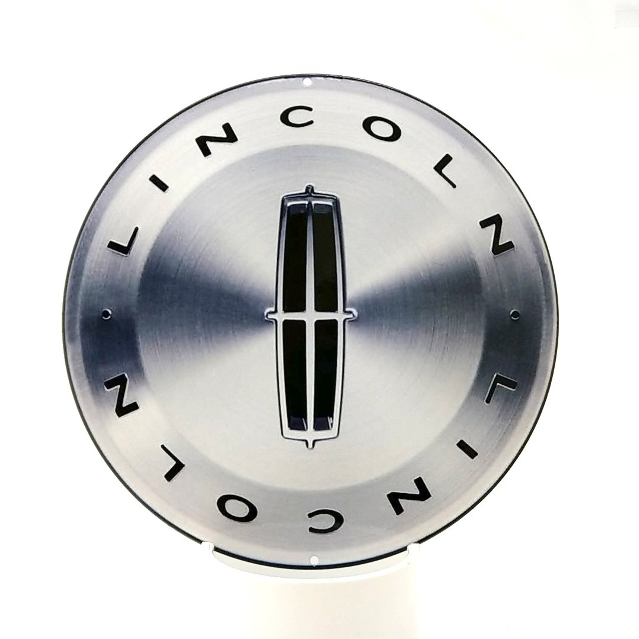 Lincoln Round Emblem Metal Sign