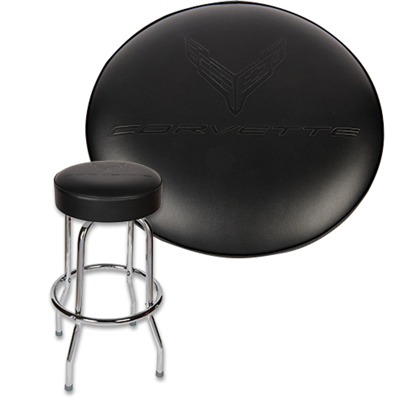 C8 Corvette Debossed Counter Stool