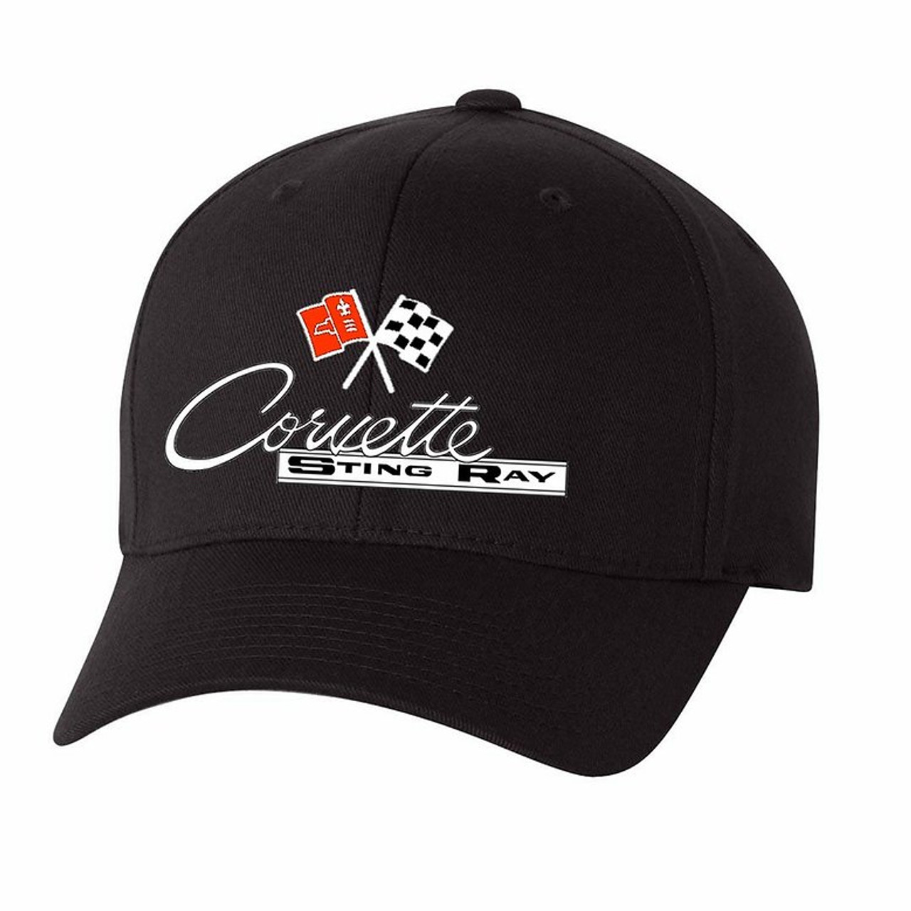 C2 Corvette Sting Ray Black Flex Fit Hat