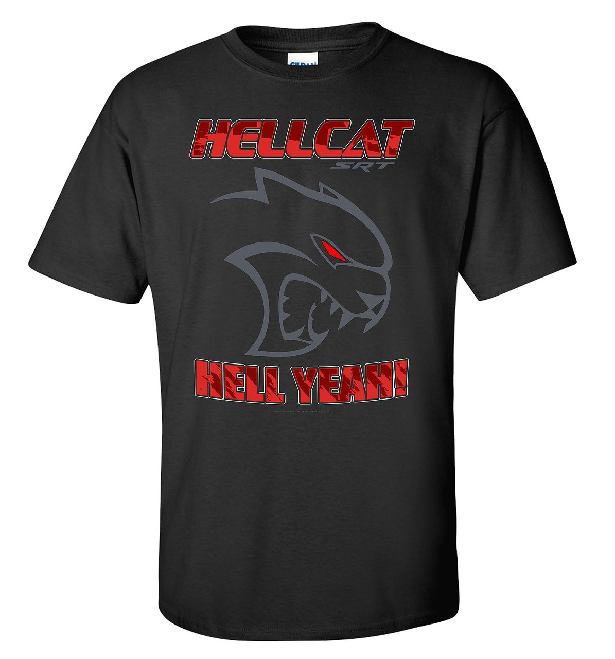 Dodge Challenger SRT Hellcat Black T-Shirt | Auto Gear Direct