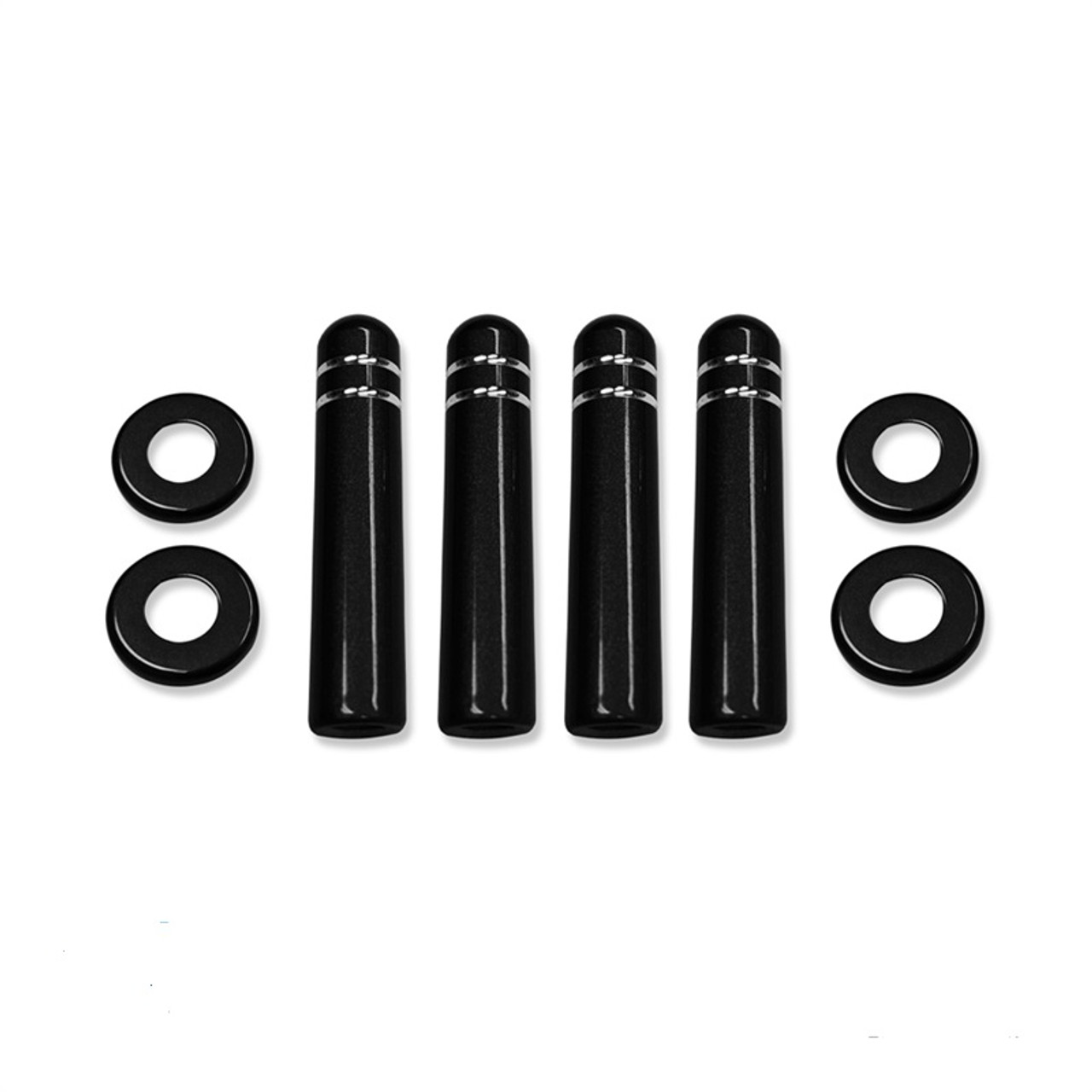 2019-Up Silverado/Sierra Billet Interior Lock Pin/Bezel Set (Black GBA)