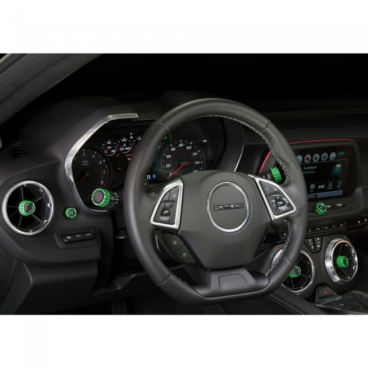 Camaro Gen 6 Billet Interior Knob Kit - Carbon Fiber - GMV inside
