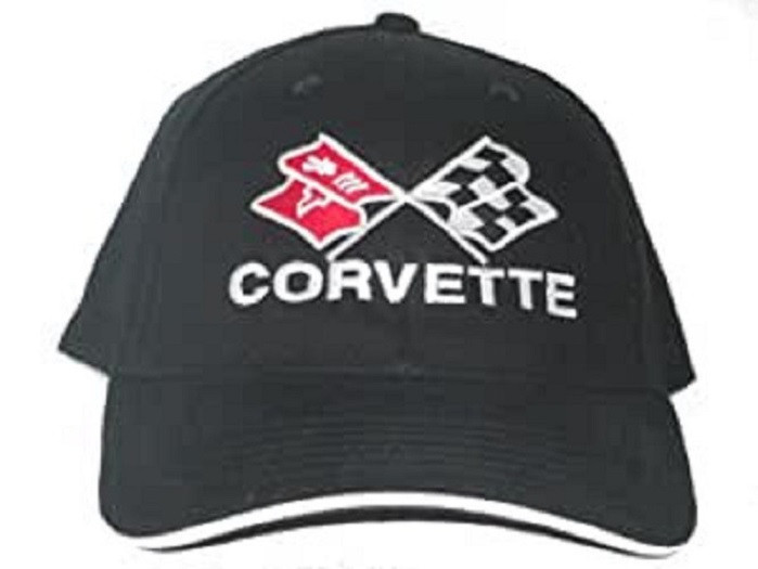 C3 Corvette Black Cotton Hat (front view)