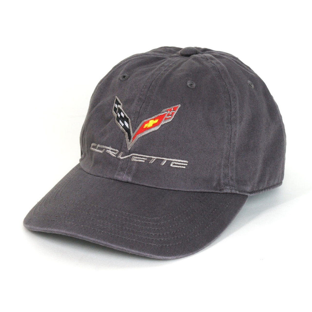 C7 Corvette Charcoal Gray Washed Hat