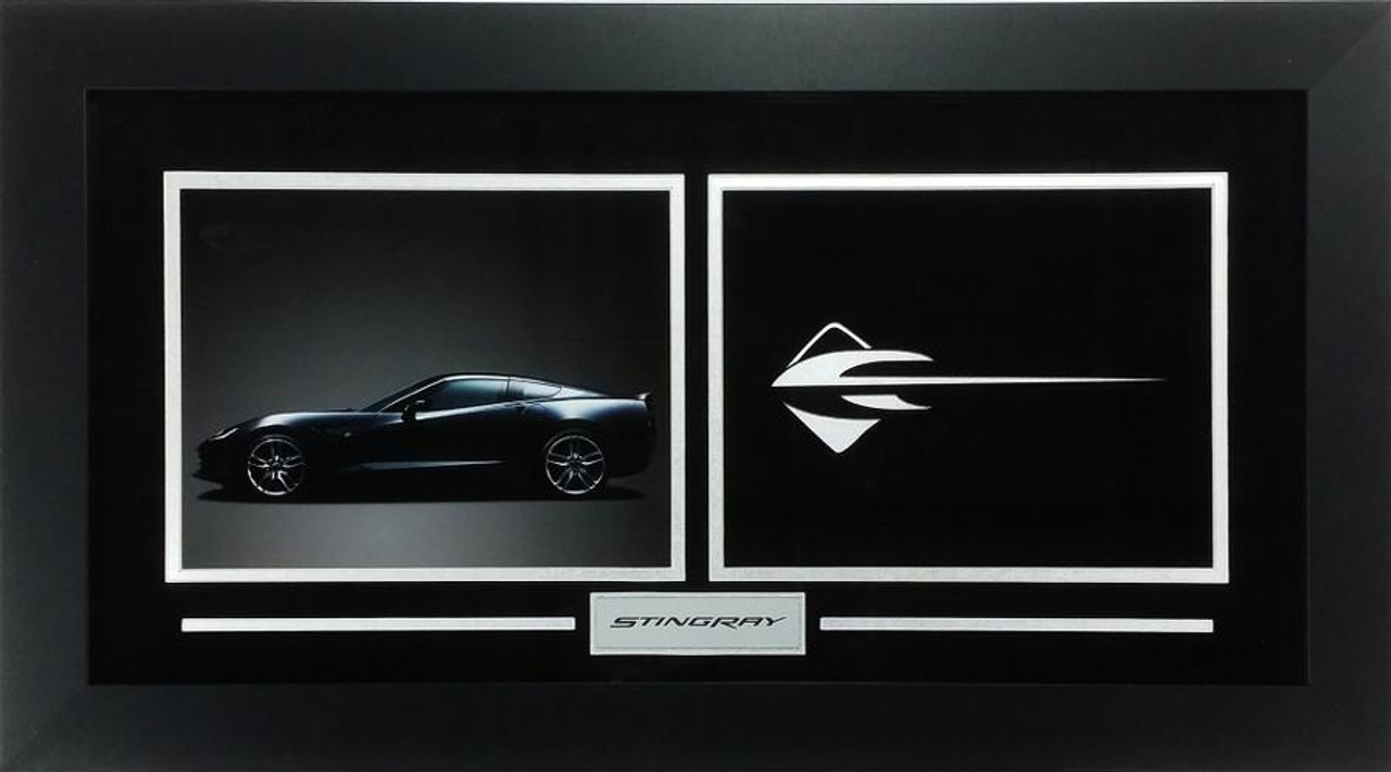 C7 Corvette Stingray Custom Framed Picture w/ Vette sample