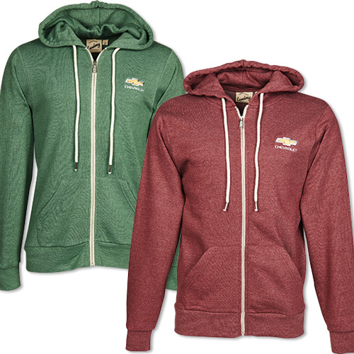 Chevrolet Bowtie Parker Sweatshirt Hoodie (Red & Green)