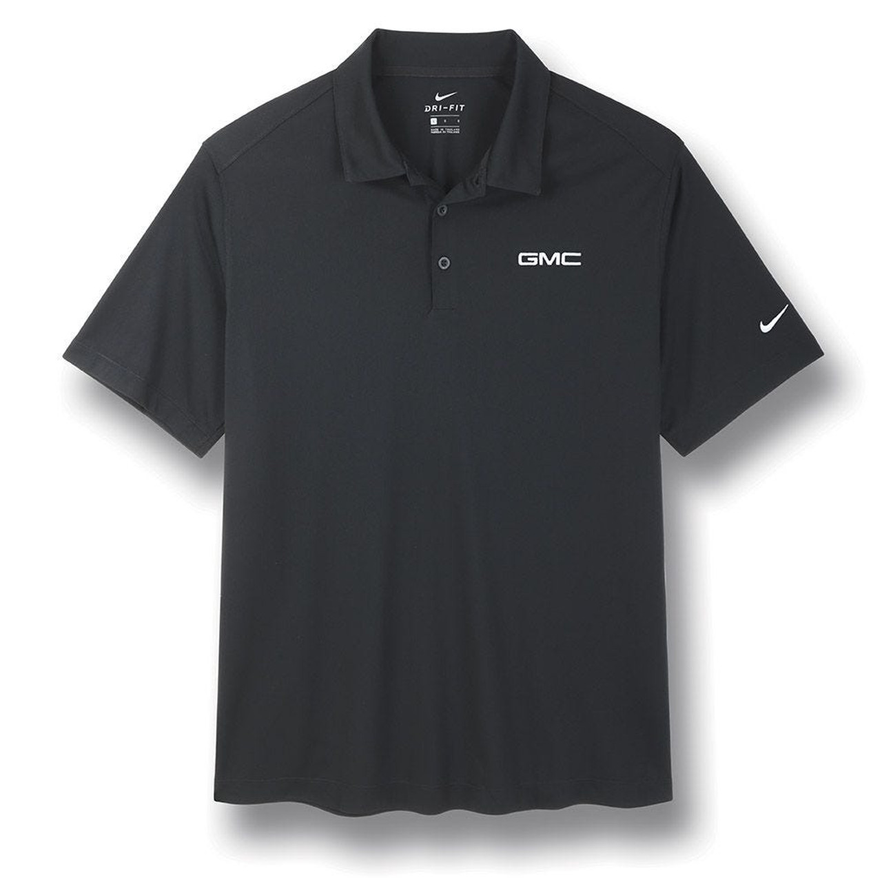 GMC Black Nike Vertical Mesh Polo Shirt