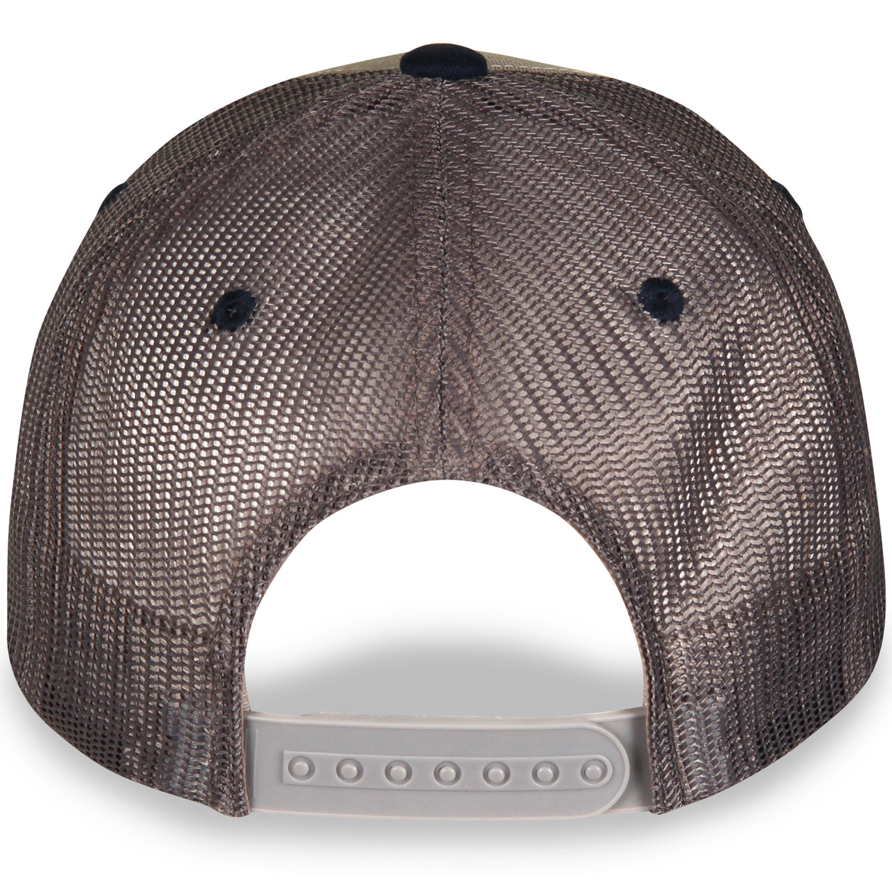 Ford Mustang Tri-Bar Gray and Blue Mesh Hat back