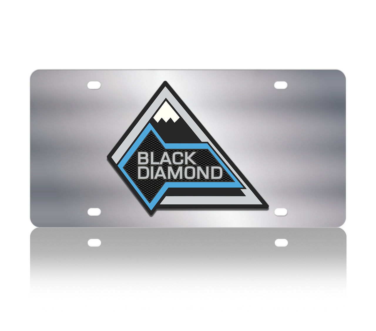 Ford Bronco Black Diamond Stainless Steel License Plate