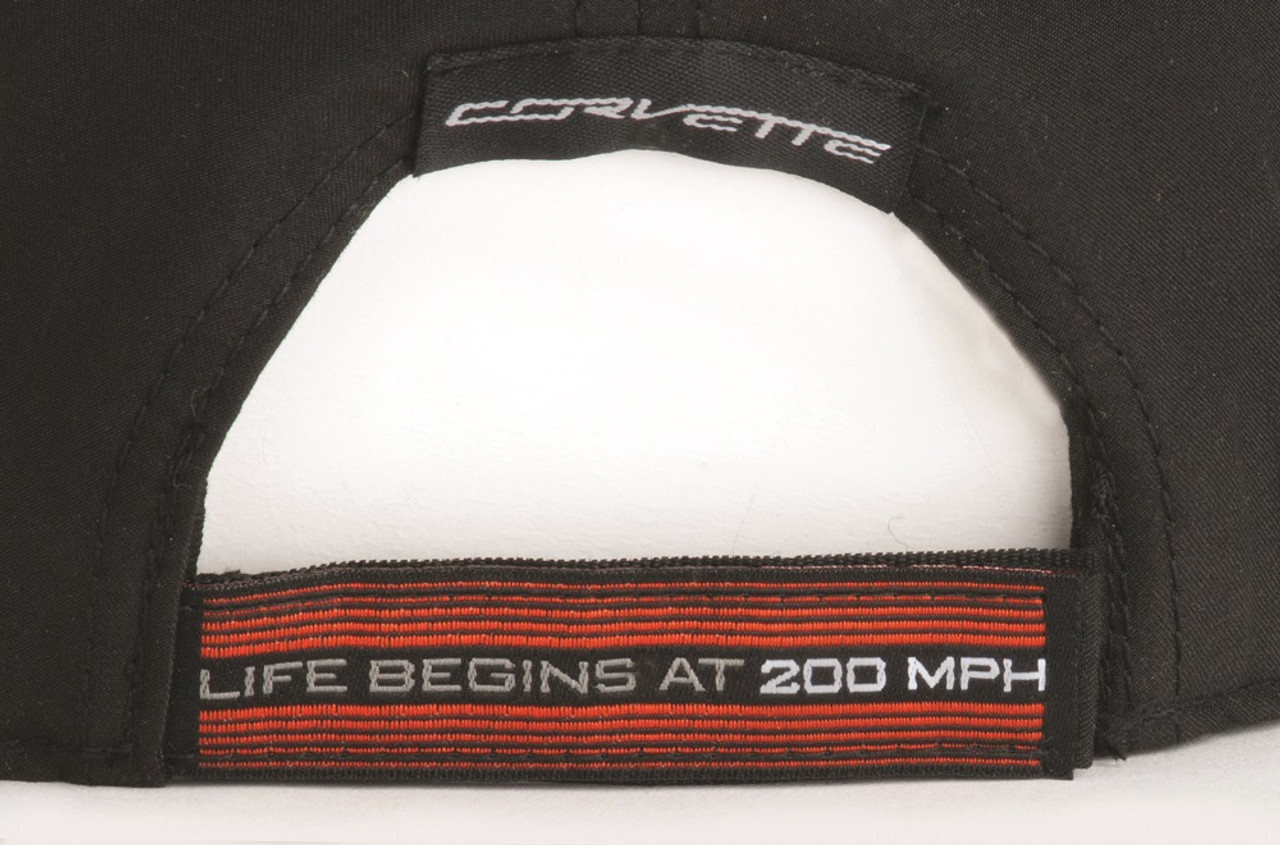 C7 ZR1 Supercharged Black and Orange Hat (back)