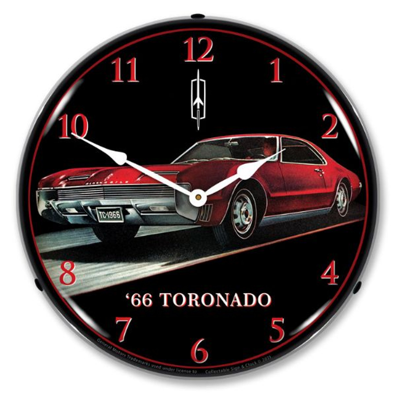 1966 Oldsmobile Toronado LED Backlit Clock