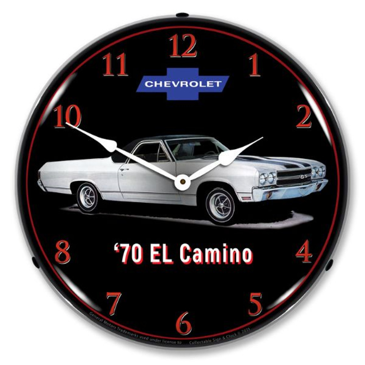 1970 Chevrolet El Camino SS 396 LED Backlit Clock