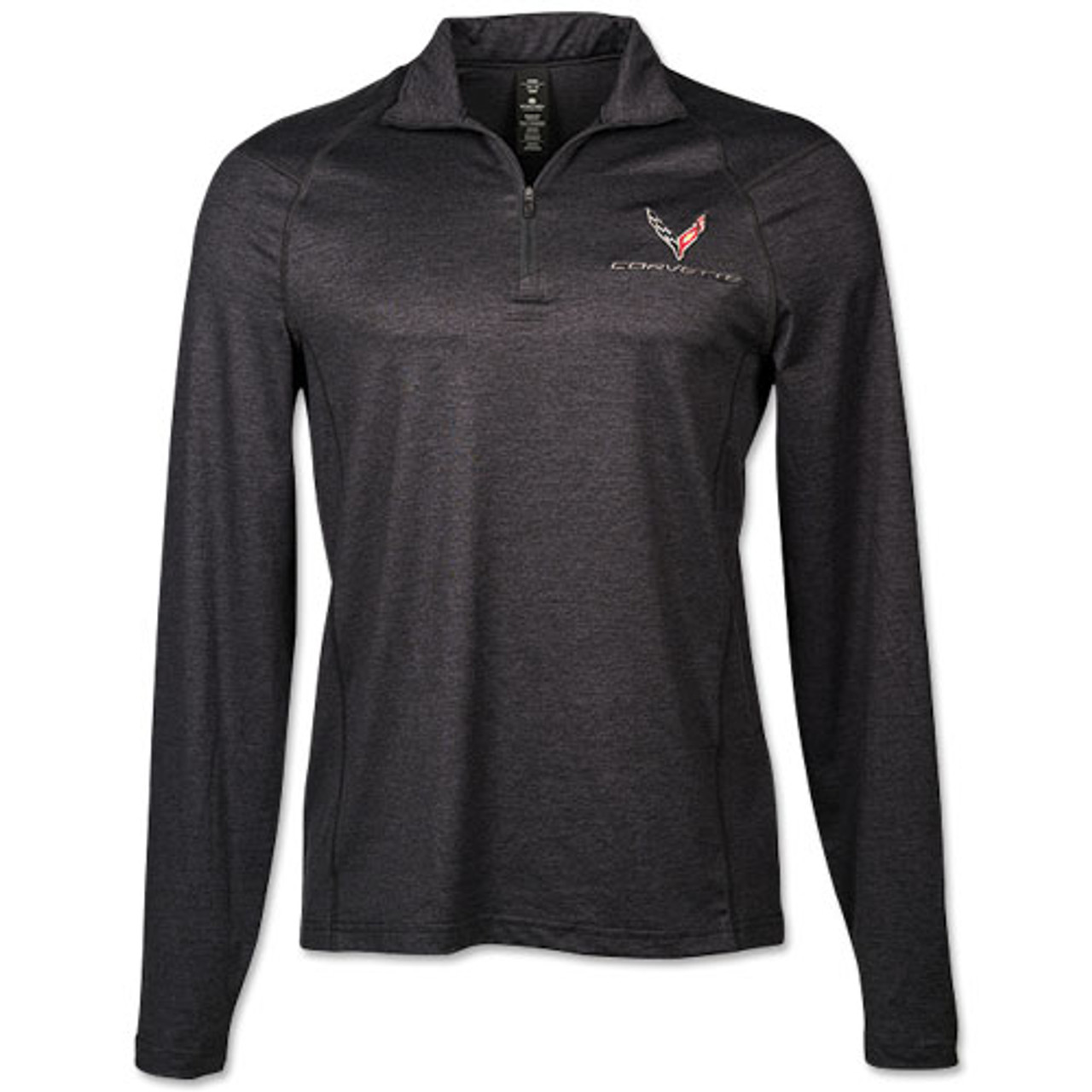 Women's C8 Corvette Charcoal Heather 1/4 Zip Pullover