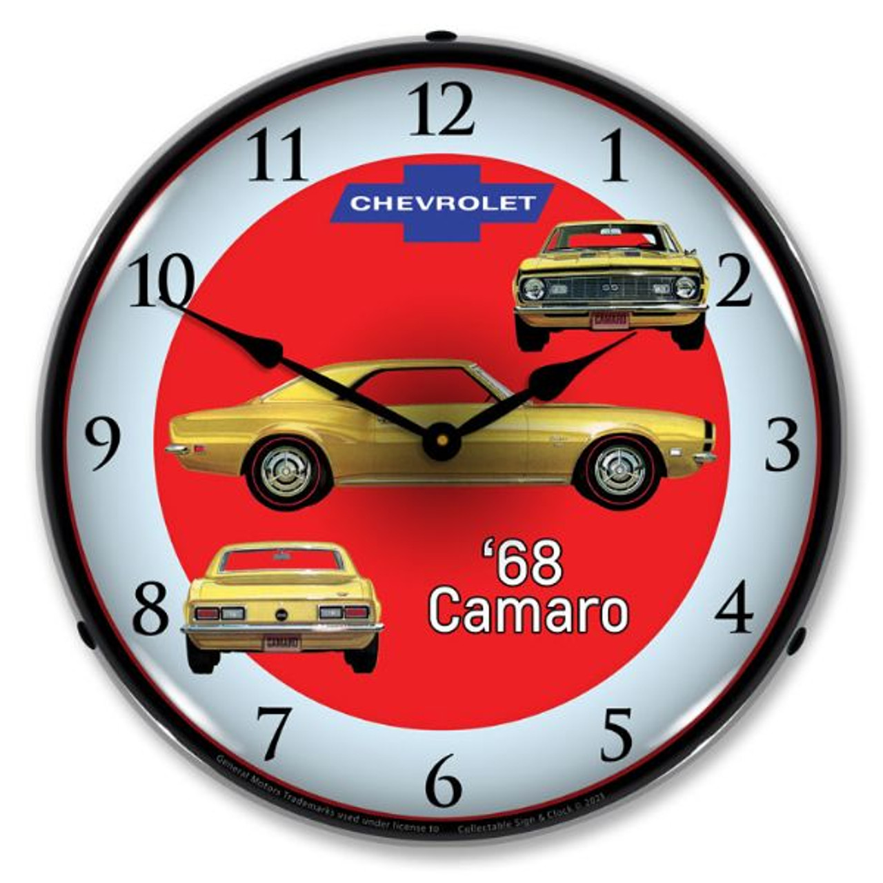 1968 Camaro SS Backlit Clock