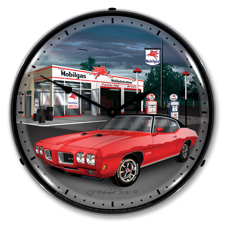 1970 Pontiac GTO Backlit Clock
