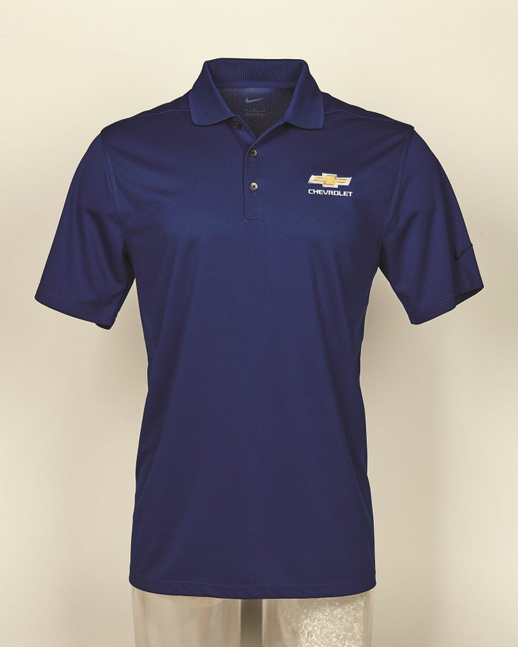 Chevrolet Gold Bowtie Nike Dri-Fit Polo Shirt - French Blue