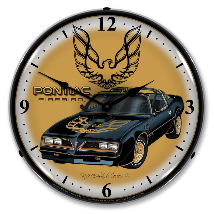 1977 Pontiac Firebird Backlit Clock