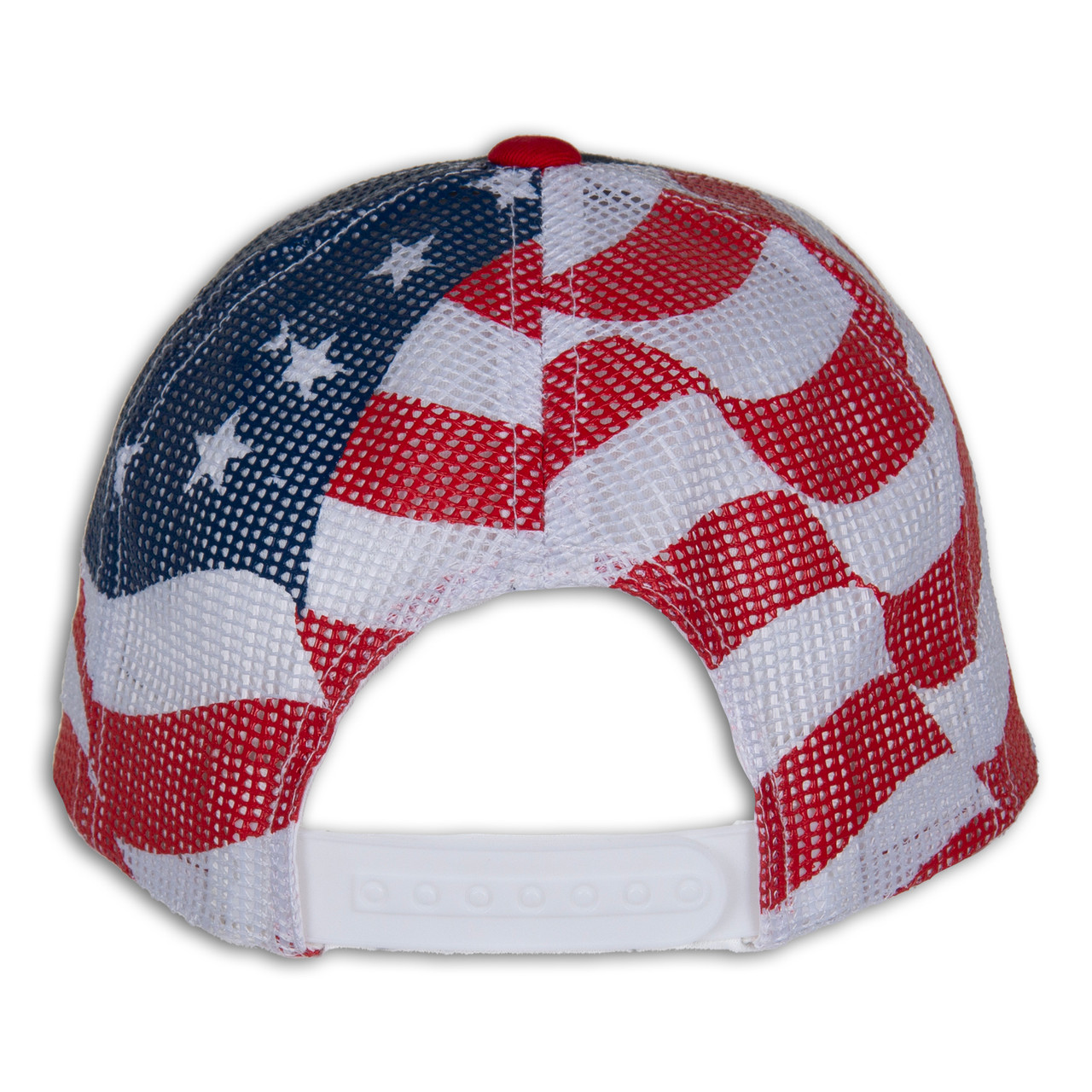 Mopar Red White Blue American Flag Mesh Hat (back)