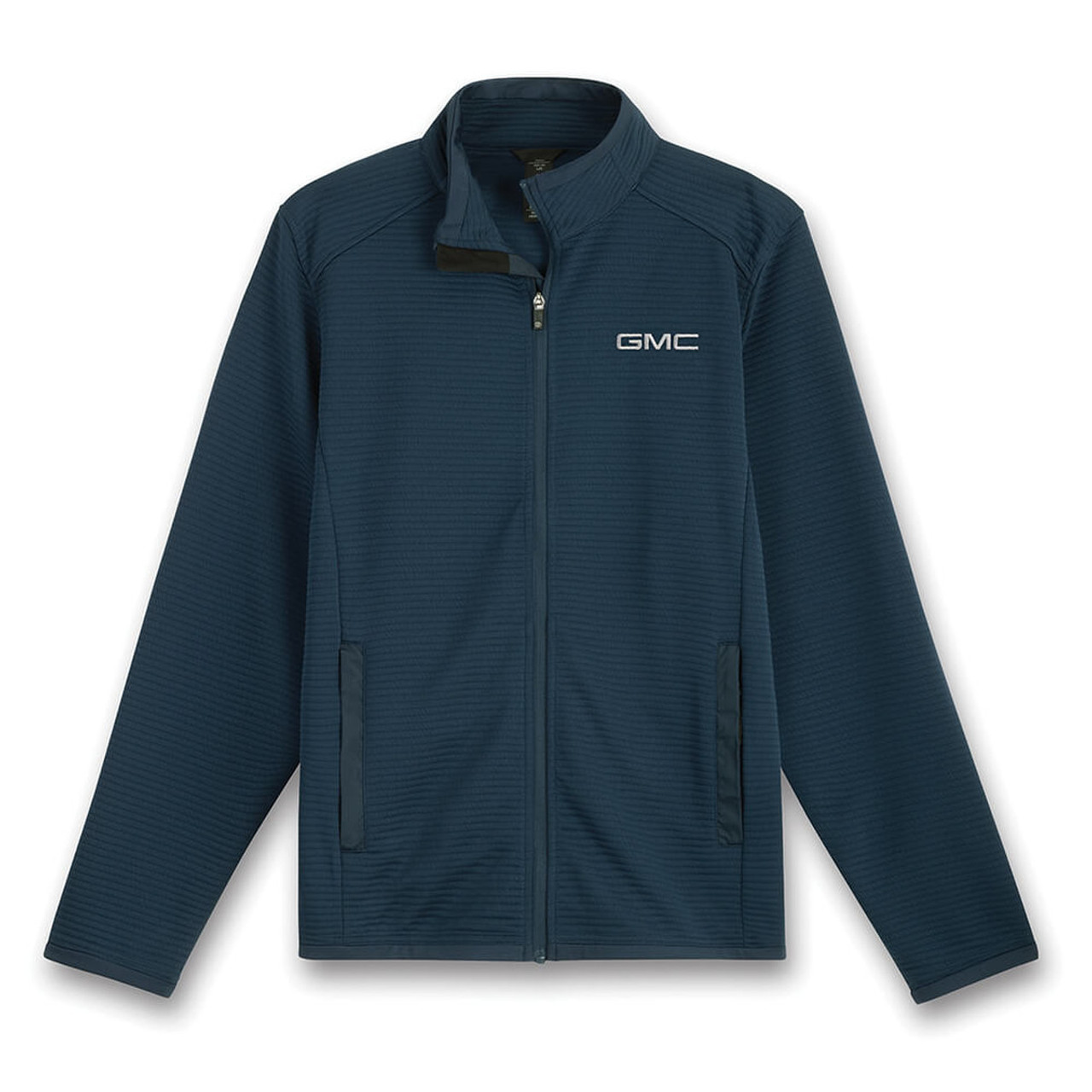 GMC Full Zip Blue Quilted Knit Jacket