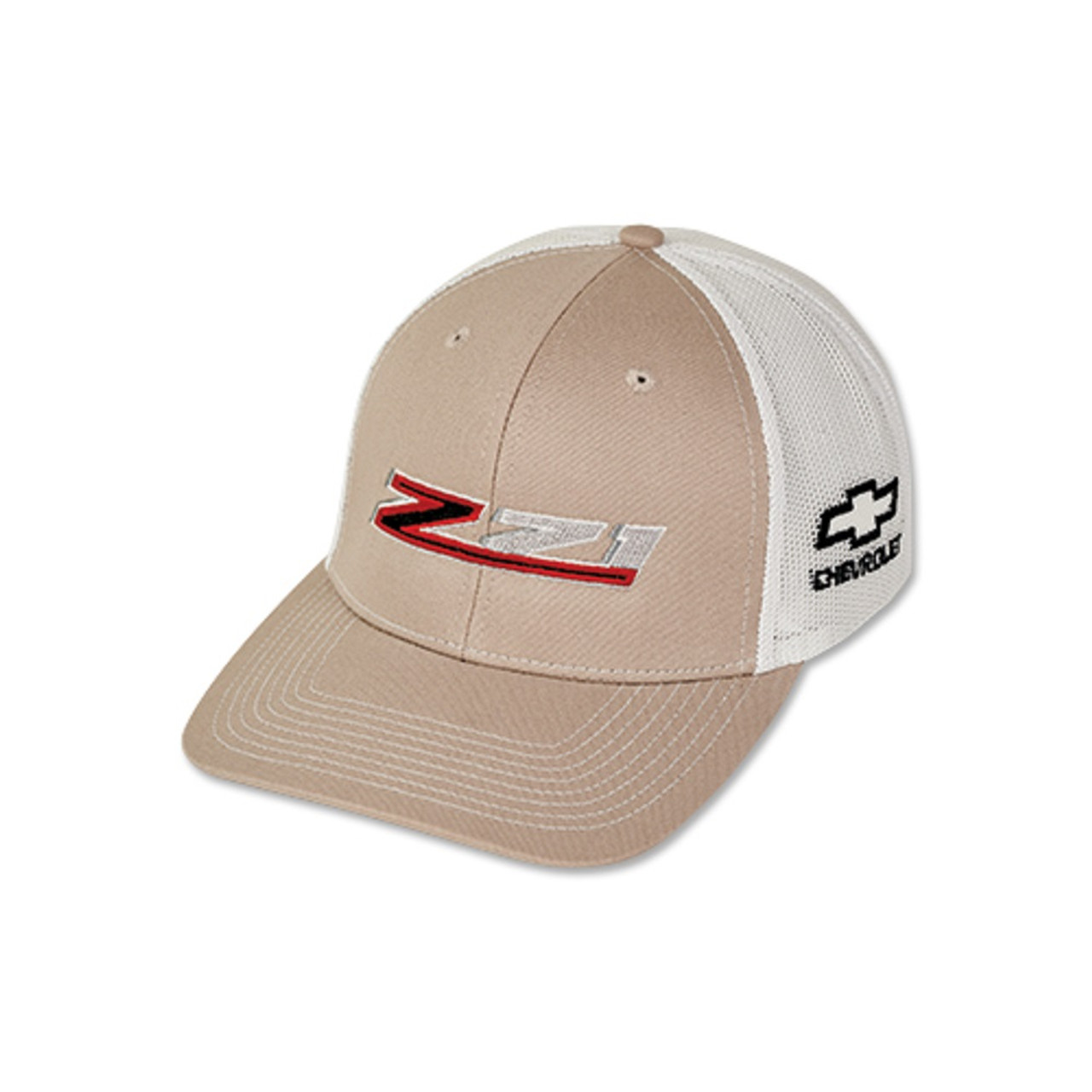 Chevrolet Z71 Khaki and White Mesh Hat