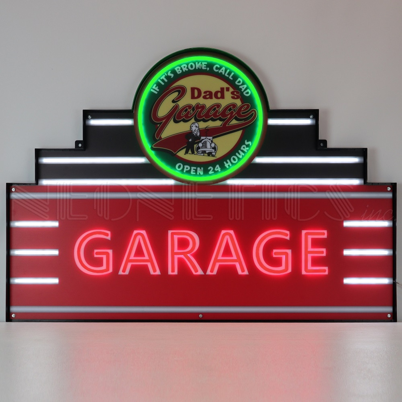 Dad's Garage Art Deco Marquee LED Flex Neon Sign