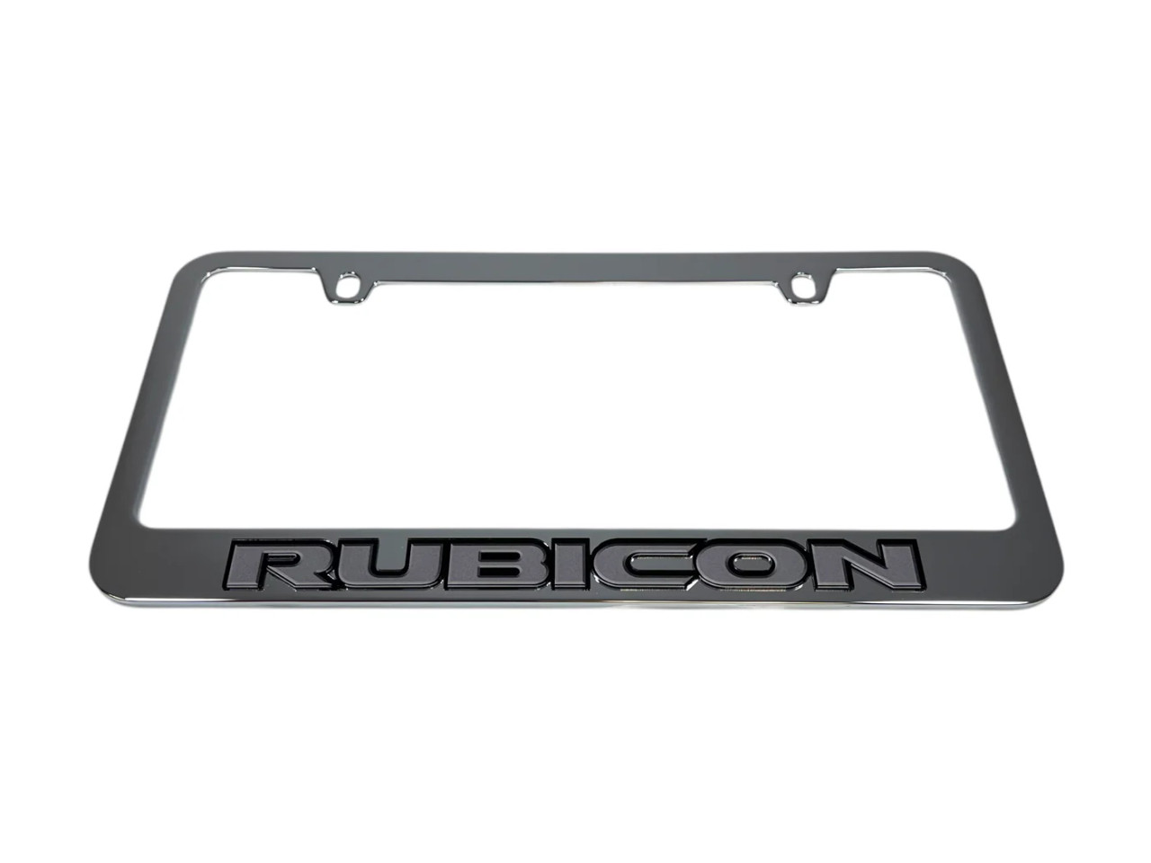 Jeep Rubicon Chrome License Plate Frame - UV Logo