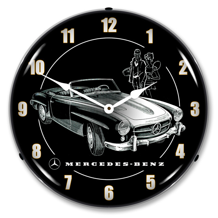 Mercedes-Benz LED Backlit Clock | Auto Gear Direct