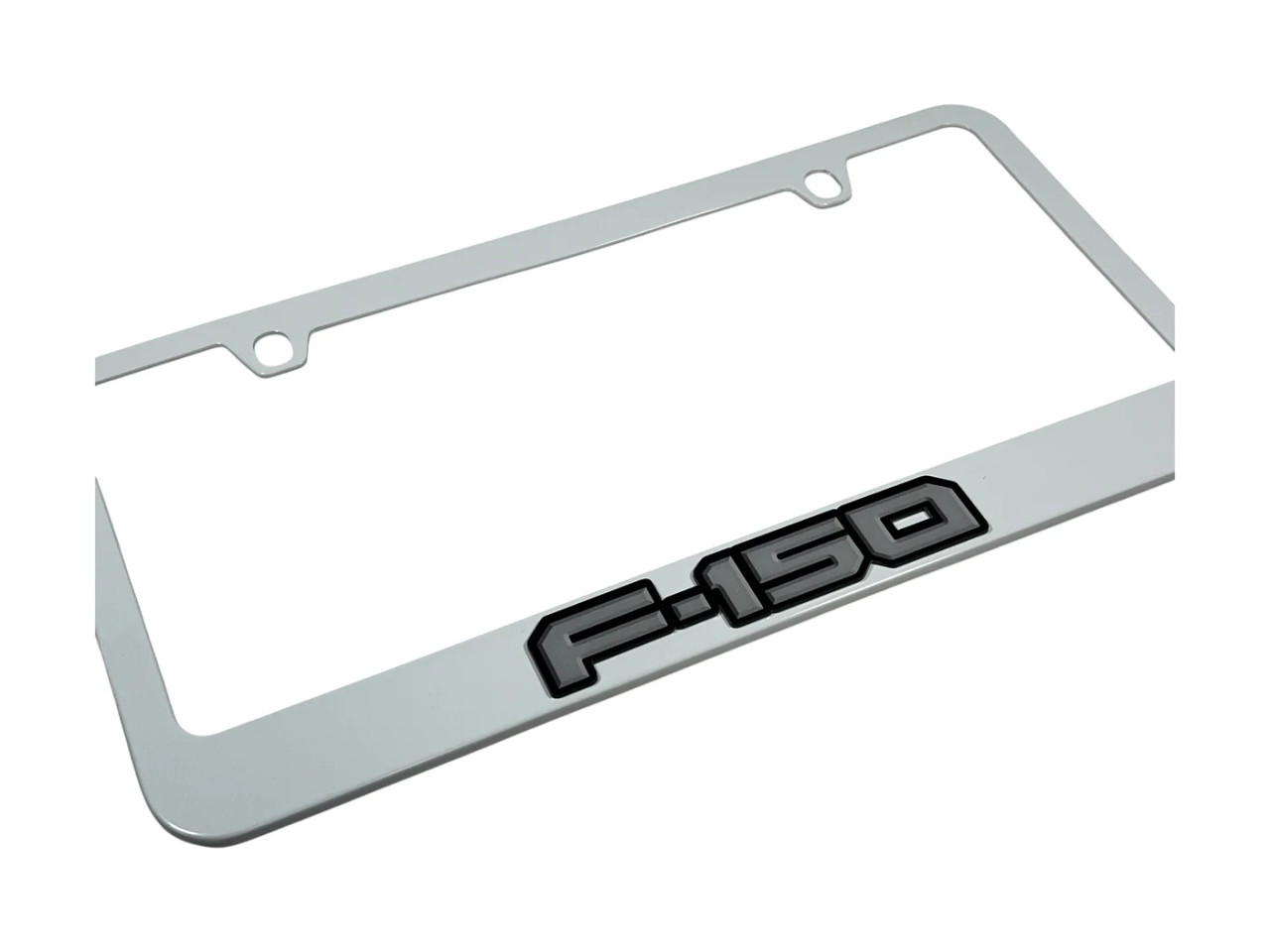 Ford F-150 White License Plate Frame (zoom)