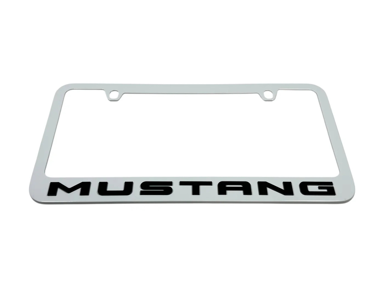 Ford Mustang White License Plate Frame