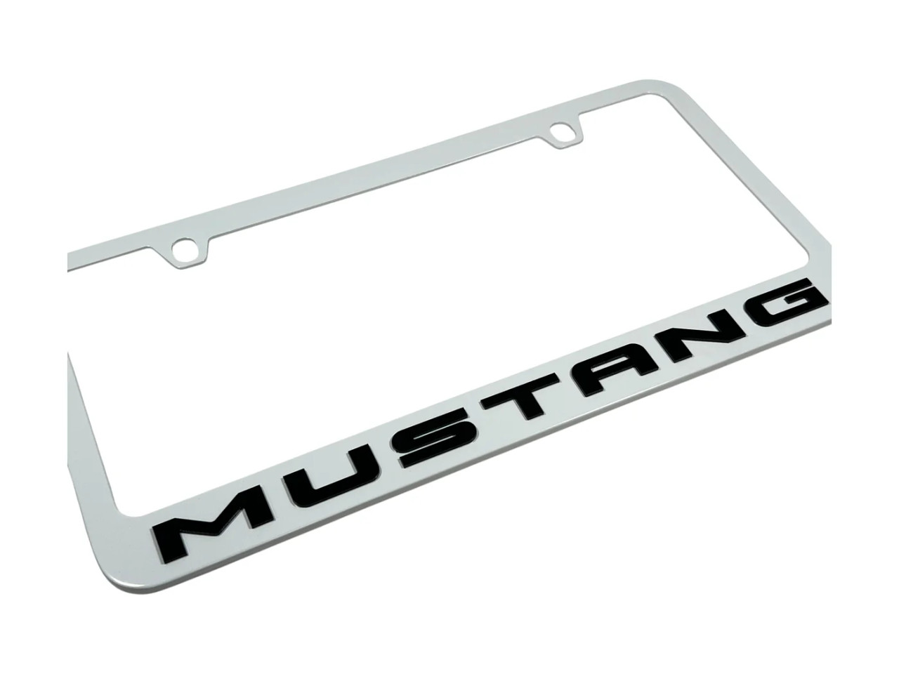 Ford Mustang White License Plate Frame (zoom)