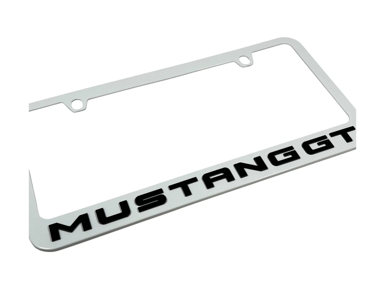 Ford Mustang GT White License Plate Frame (alt)