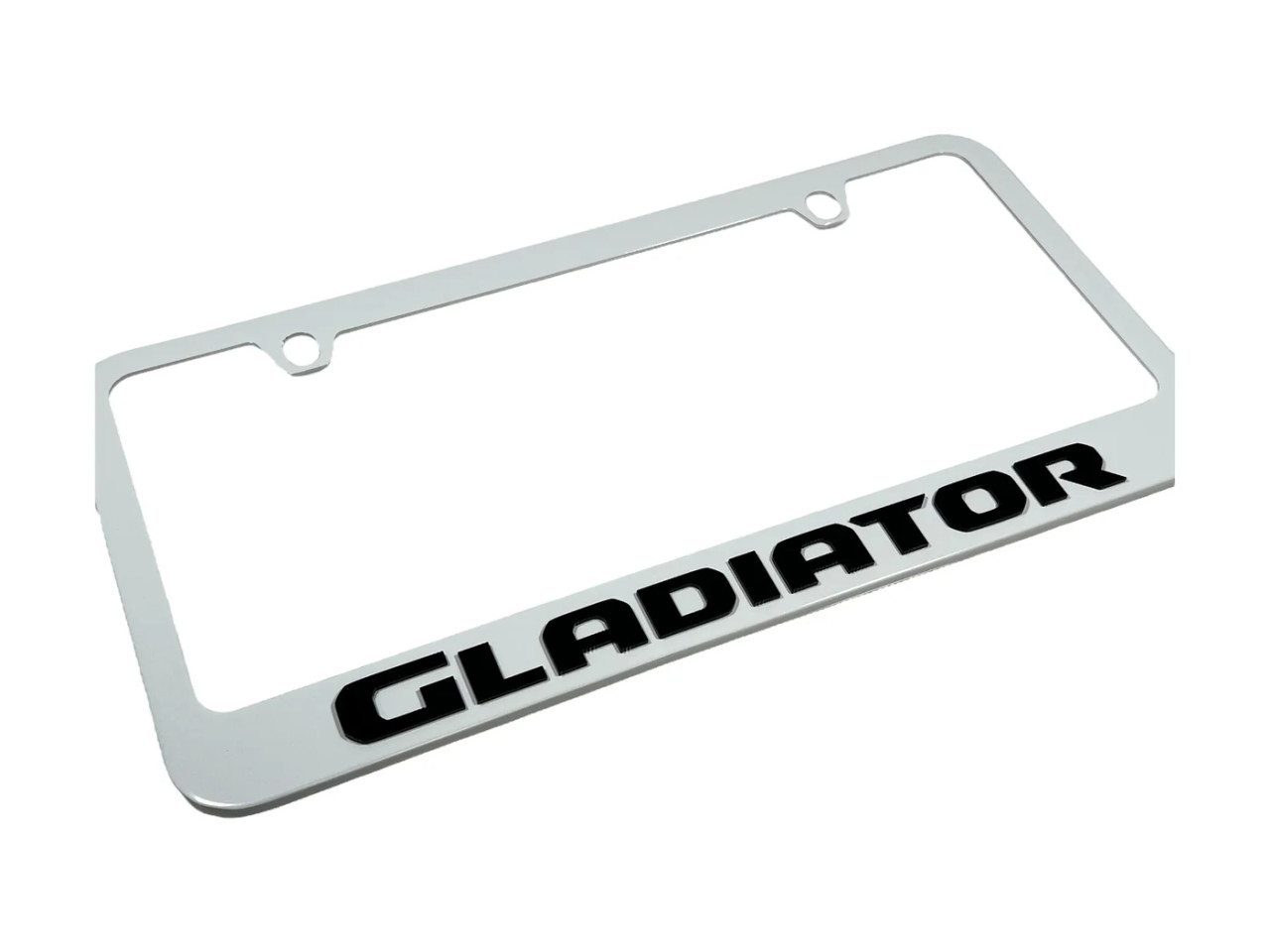 Jeep Gladiator White License Plate Frame (zoom)