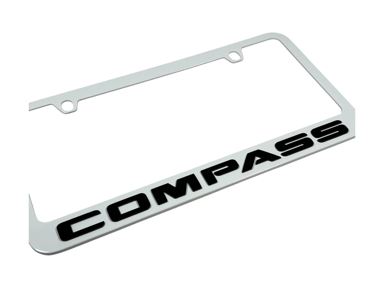 Jeep Compass White License Plate Frame (zoom)