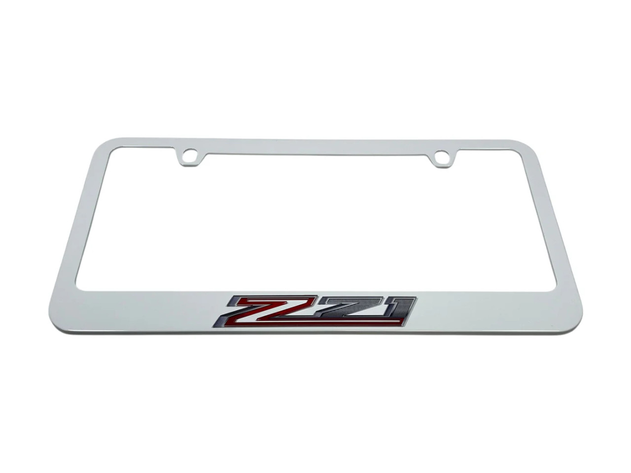 Chevrolet Z71 White License Plate Frame