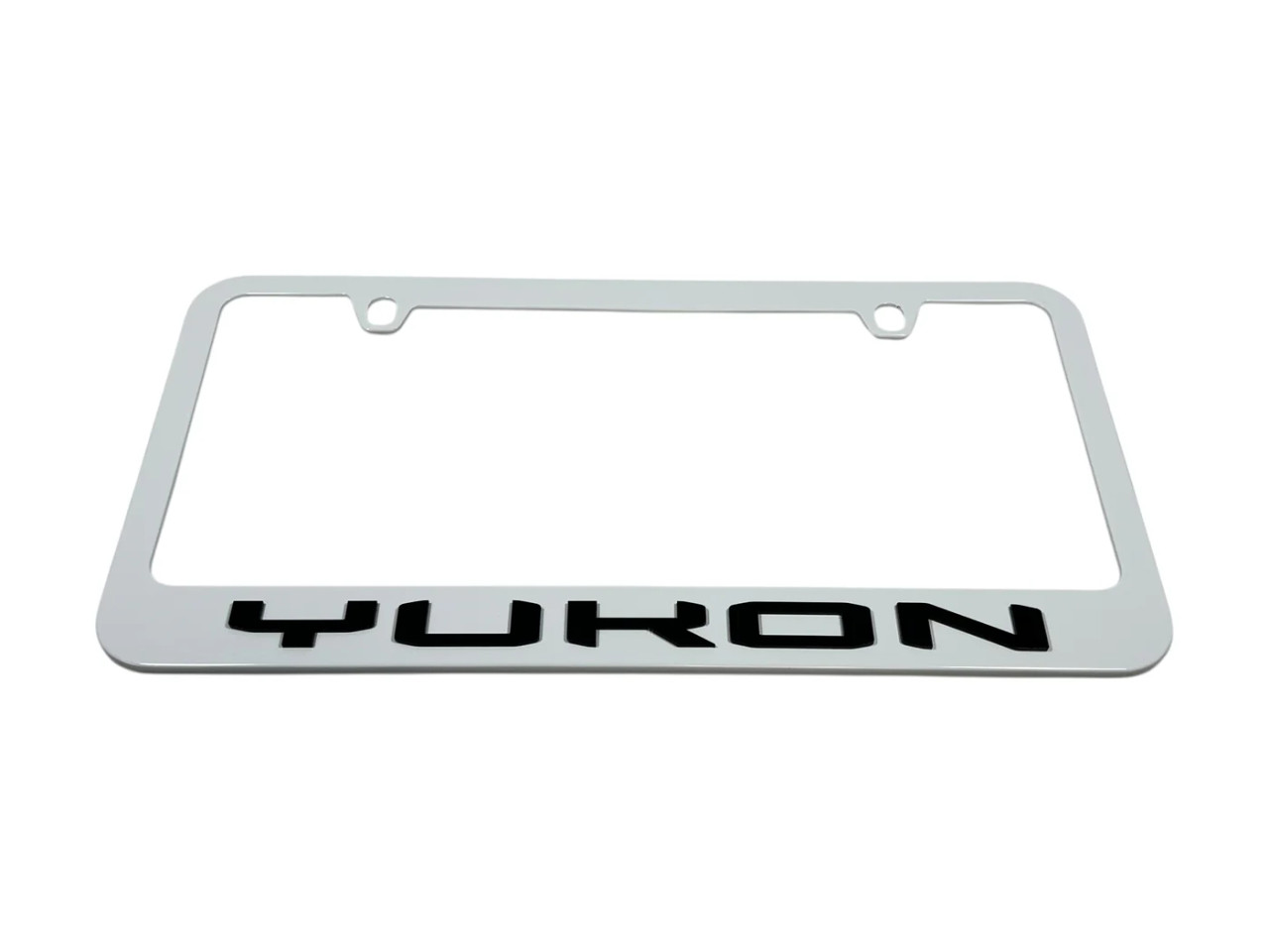 GMC Yukon White License Plate Frame