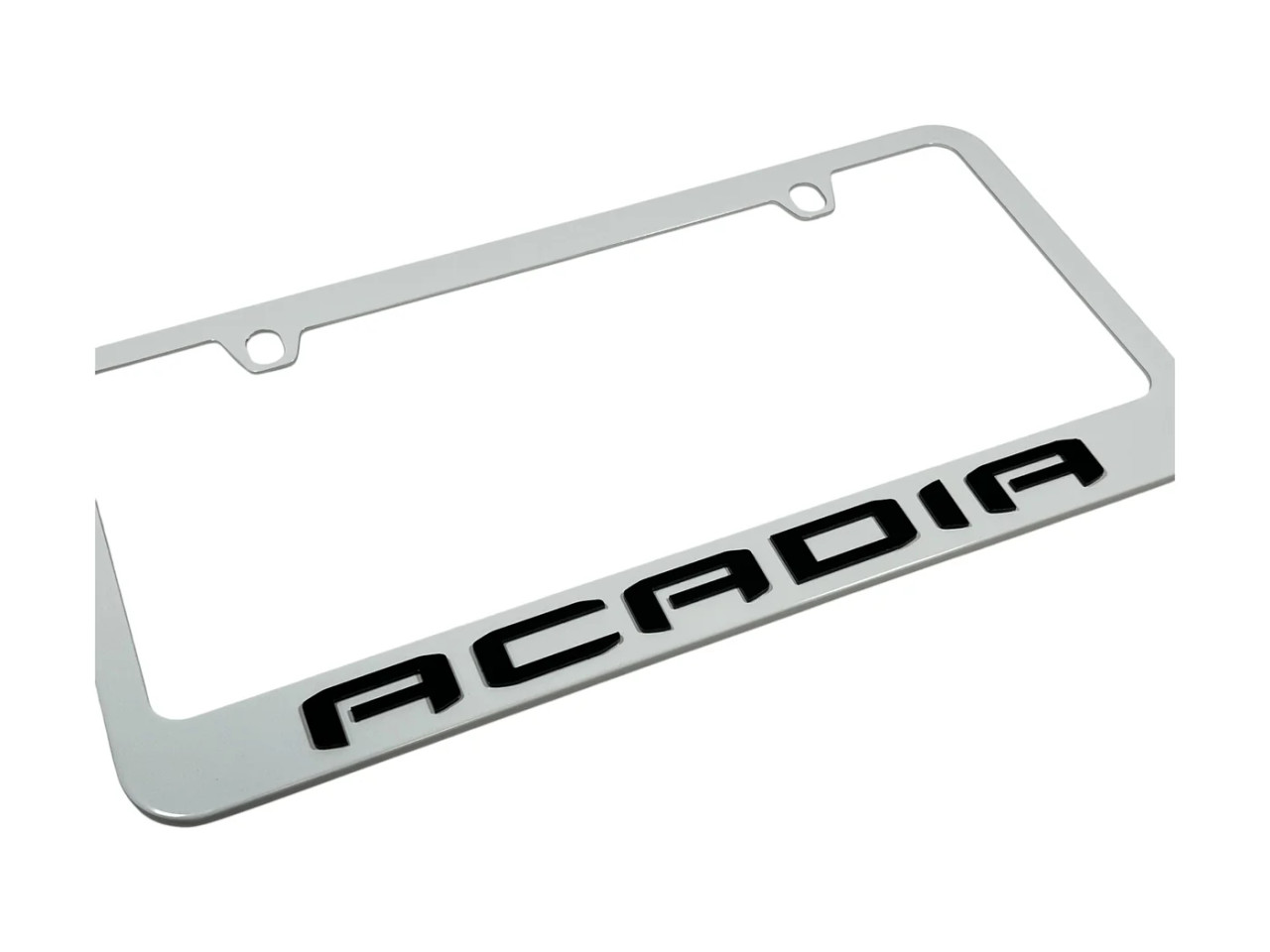 GMC Acadia White License Plate Frame (zoom)