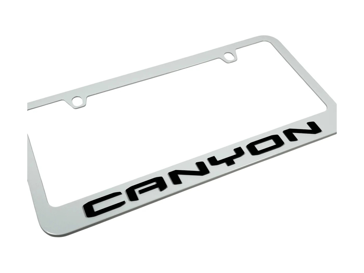 GMC Canyon White License Plate Frame (zoom)