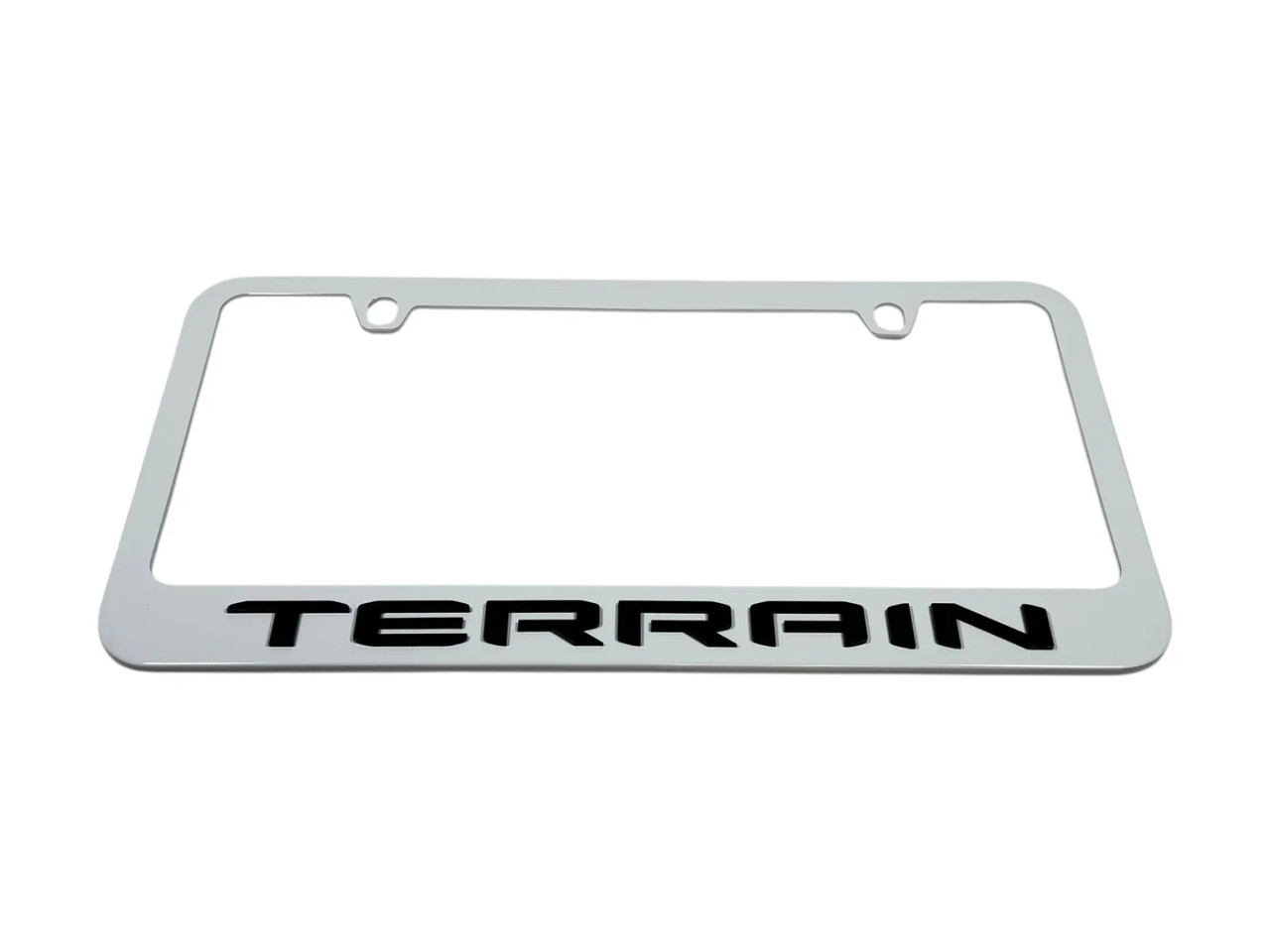 GMC Terrain White License Plate Frame