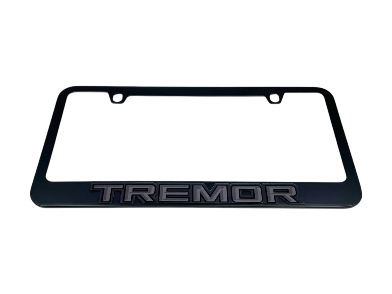 Ford Tremor Black License Plate Frame - Dark Lettering