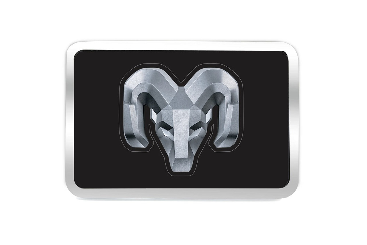 Dodge Ram Head Black XL Trailer Hitch Plug